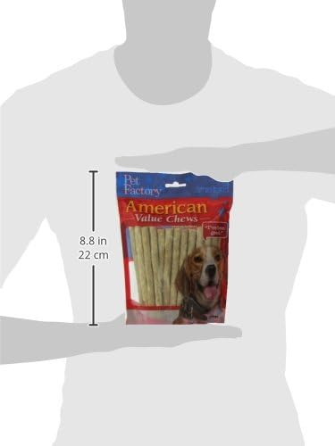 Pet Factory American Beefhide 5" Munch Mini Rolls Dog Chew Treats - Natural Flavor, 40 Count/1 Pack