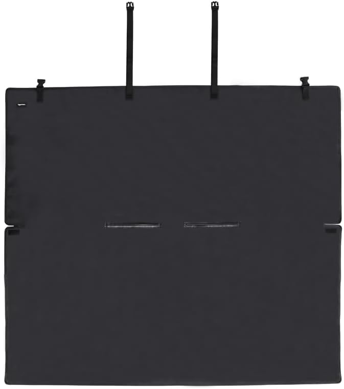 Amazon Basics Waterproof Car Back Bench Seat Cover Protector for Dog - 56 x 47 inch, Black