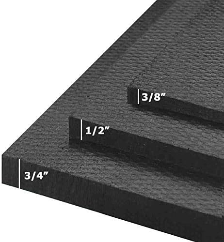 American Floor Mats - Heavy Duty Stall Tiles for Stable/Horse - Thick, Durable Rubber Flooring - Solid Black 10' x 16' Set, 3/4" Thick (40 Tiles Total)