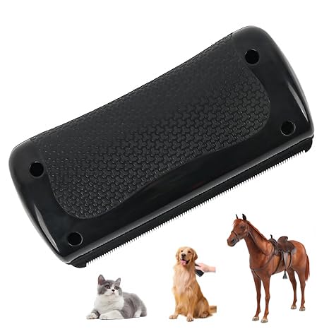 Handheld Dog Grooming Brush Deshedding Dog Brush for Dogs Cats Rabbits Horses Gentle Dog Deshedding Tool Ergonomic Dog Groomer Brush Horse Deshedding Tool Pet Defur Comb