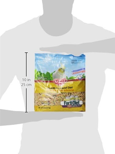 Kaytee Forti-Diet Egg-Cite Pet Bird Food For Cockatiels, 5 Pound