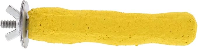 Sweet Feet and Beak Comfort Grip Safety Perch for Bird Cages - Pedicure Perch for Birds to Keep Nails and Beaks in Top Condition - Safe Easy to Install Bird Cage Accessories - X-Small 4.5"
