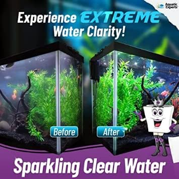 Aquarium Carbon Pad - Cut to Fit Carbon Infused Filter Pad Media for Crystal Clear Fish Tank and Ponds (10.5 Inch Width, Aquarium Bundle)