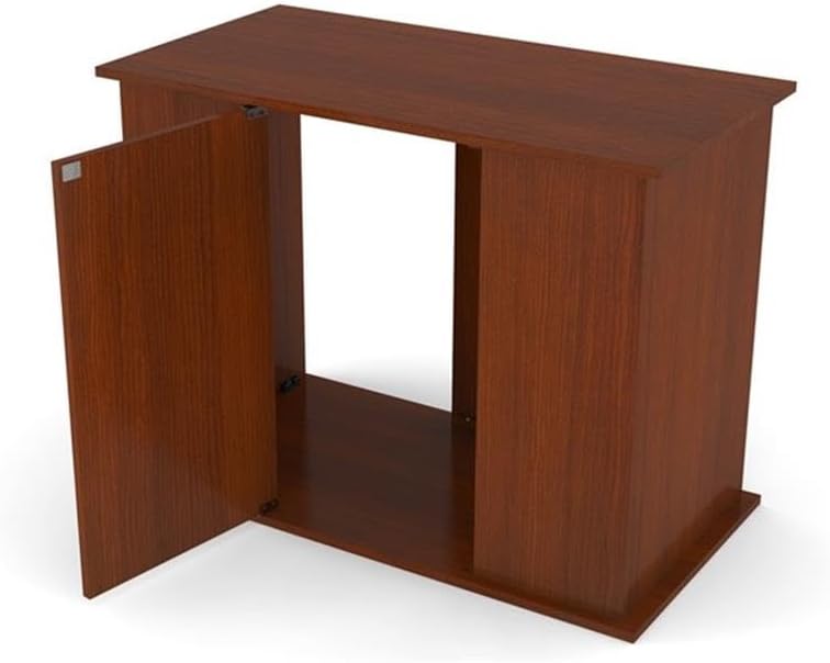 Pemberly Row Engineered Wood 50/65 Gallon Serene Cherry Upright Aquarium Stand