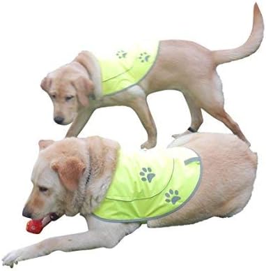 Dog Hunting Vest Reflective Dog Vest - Dog Safety Vest with Elastic Strap, Comfortable Dog Reflective Vest, Reflective Dog Safety Jacket High Visibility Vest for Dogs