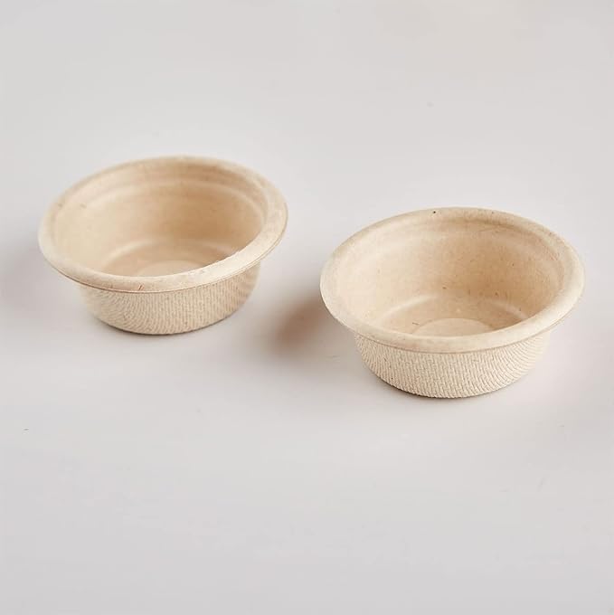 Paper Feeding Cups Samll 0.5 oz Gecko Food and Water Feeding Dish Ledge Accessories Bowls for Crested Gecko Lizards Reptiles Pets (100cups)
