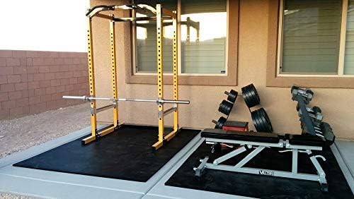 American Floor Mats - Horse/Stable Mats - Heavy Duty Stall Mats - Thick, Durable Rubber Flooring Solid Black 3/4" Thick - 4' x 6' Mat