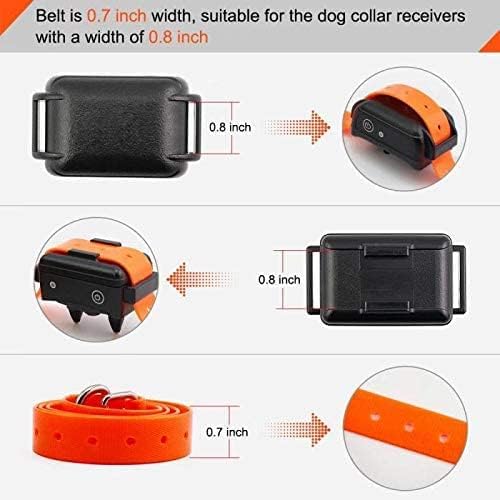 Universal 27 ½” X ¾” Replacement Band Strap for Dog Training Collar - Adjustable Waterproof TPU for Remote E-Collar, Static/Vibration Shock Trainer, Fits Most Bark Control & Obedience Devices