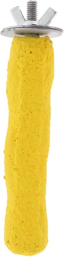 Sweet Feet and Beak Comfort Grip Safety Perch for Bird Cages - Pedicure Perch for Birds to Keep Nails and Beaks in Top Condition - Safe Easy to Install Bird Cage Accessories - X-Small 4.5"