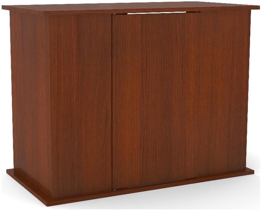Pemberly Row Engineered Wood 50/65 Gallon Serene Cherry Upright Aquarium Stand