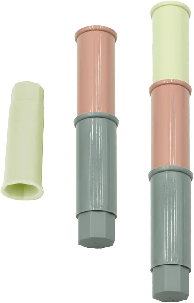 NACOCO Pet Standing Water Dispenser - Cat Dog Standing Bowl with Detachable Pole Automatically Feeding Water Height Adjustable(Grey/Grey Pink/Green Grey Adjustable Rods)