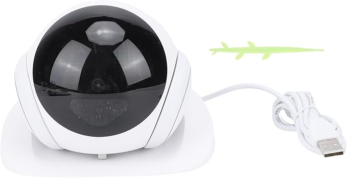 Asixxsix Pet Camera Robot, Wireless 1080P 360 Rotation 121 Wide Angle Indoor Movable Security Camera with Night Vision, 2 Way Talk, Motion Detection Video Recording for Cats Baby