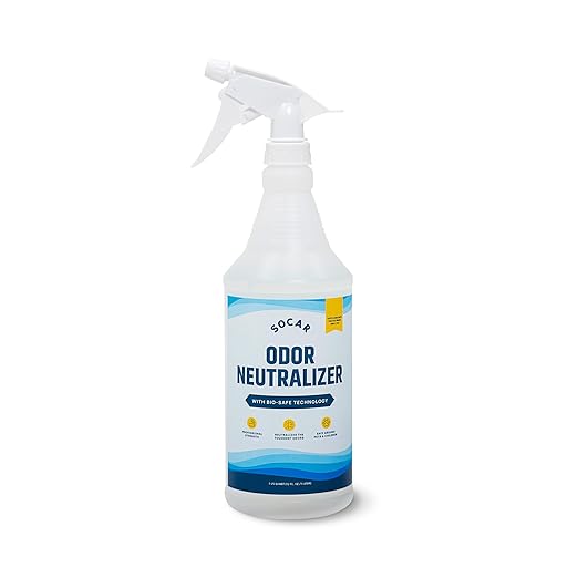 SOCAR - Odor Neutralizer Eliminates odors for Home, Office, Gym, Car. Eliminates Odors from Pets, Cooking, Sports Gear, Urine, Vomit & Unwanted, Strong Odors 32oz Liquid Spray