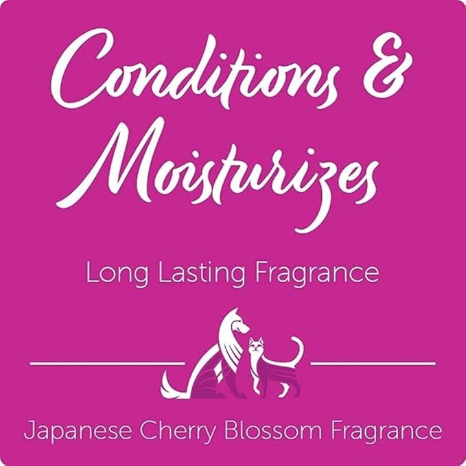 Nootie Daily Spritz Pet Conditioning Spray - Dog Conditioner for Sensitive Skin - No Parabens, Sulfates, Harsh Chemicals or Dyes - Revitalizes Dry Skin & Coat, Japanese Cherry Blossom, 16 oz(473 ml)