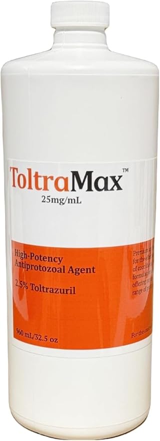 Toltrazuril 2.5% for Horses, Dogs, Cats, 960mL/32.4Ounce, for Non-Food Chain Animals, Alfalfa