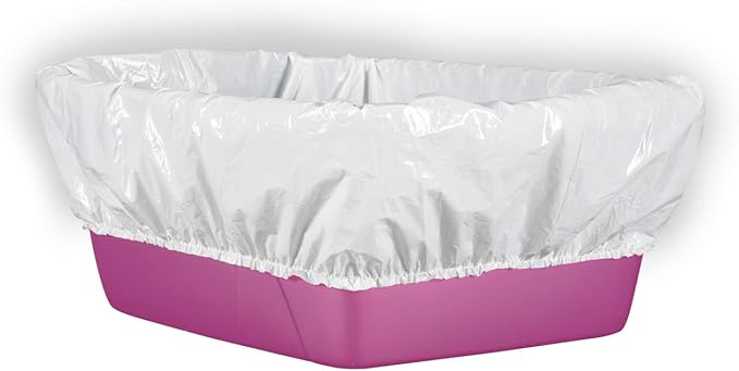 Alfapet Elastic Cat Litter Box Liners - Extra Giant 30 Count - Tear-Resistant Cat Litter Bags - Waterproof Kitty Litter Liners - Fits Litter box Pan Sizes XL, Giant, X-Giant, 37" x 18", 20 lb Capacity