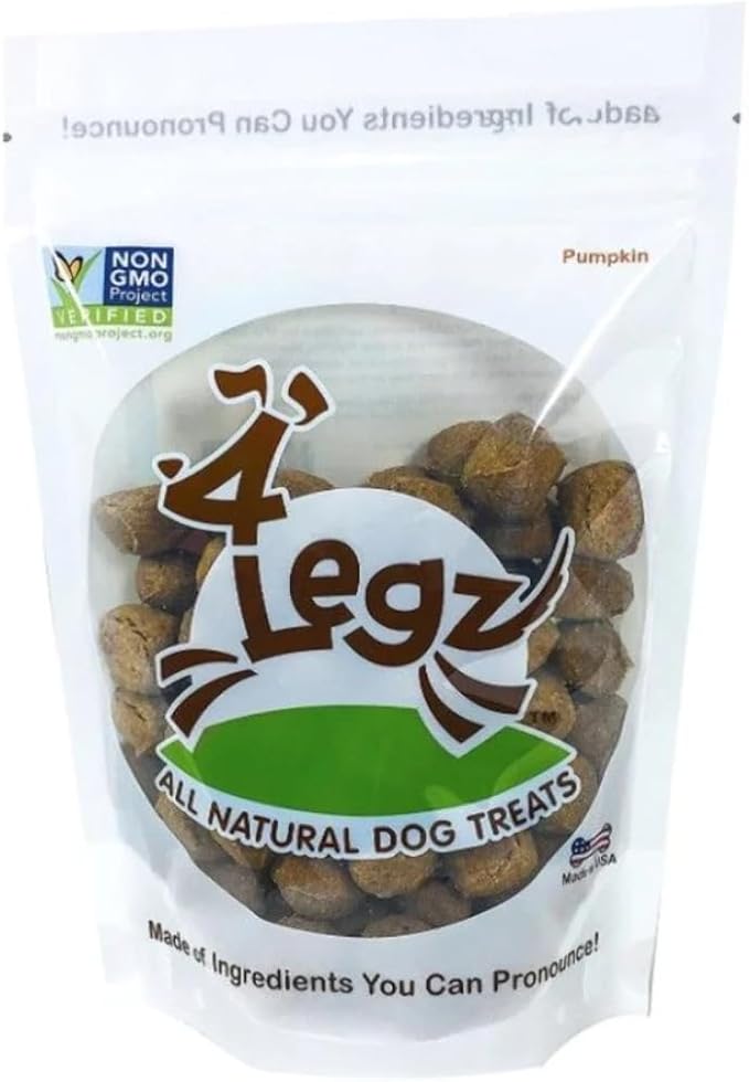 Organic Pumpkin Dog Treats – Healthy, Crunchy, Vegan Biscuits with Whole & Real Ingredients – All Natural & USA‐Baked, 7 oz