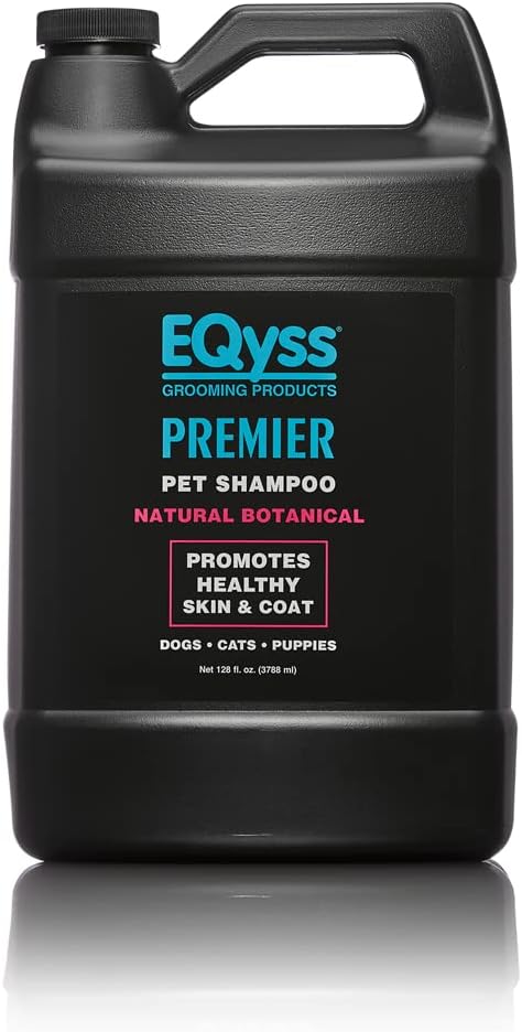 EQyss Premier Pet Shampoo - Cleanses & Moisturizes Coat, Adds Volume, Intensifies Colors, Residue-free Finish - for all Dogs, Cats, Puppies (128 oz)