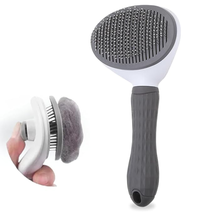 Namylya Cat Brush for Shedding & Grooming – Slicker Brush for Dogs and Cats with Long Hair – Removes Tangles, Mats & Loose Fur