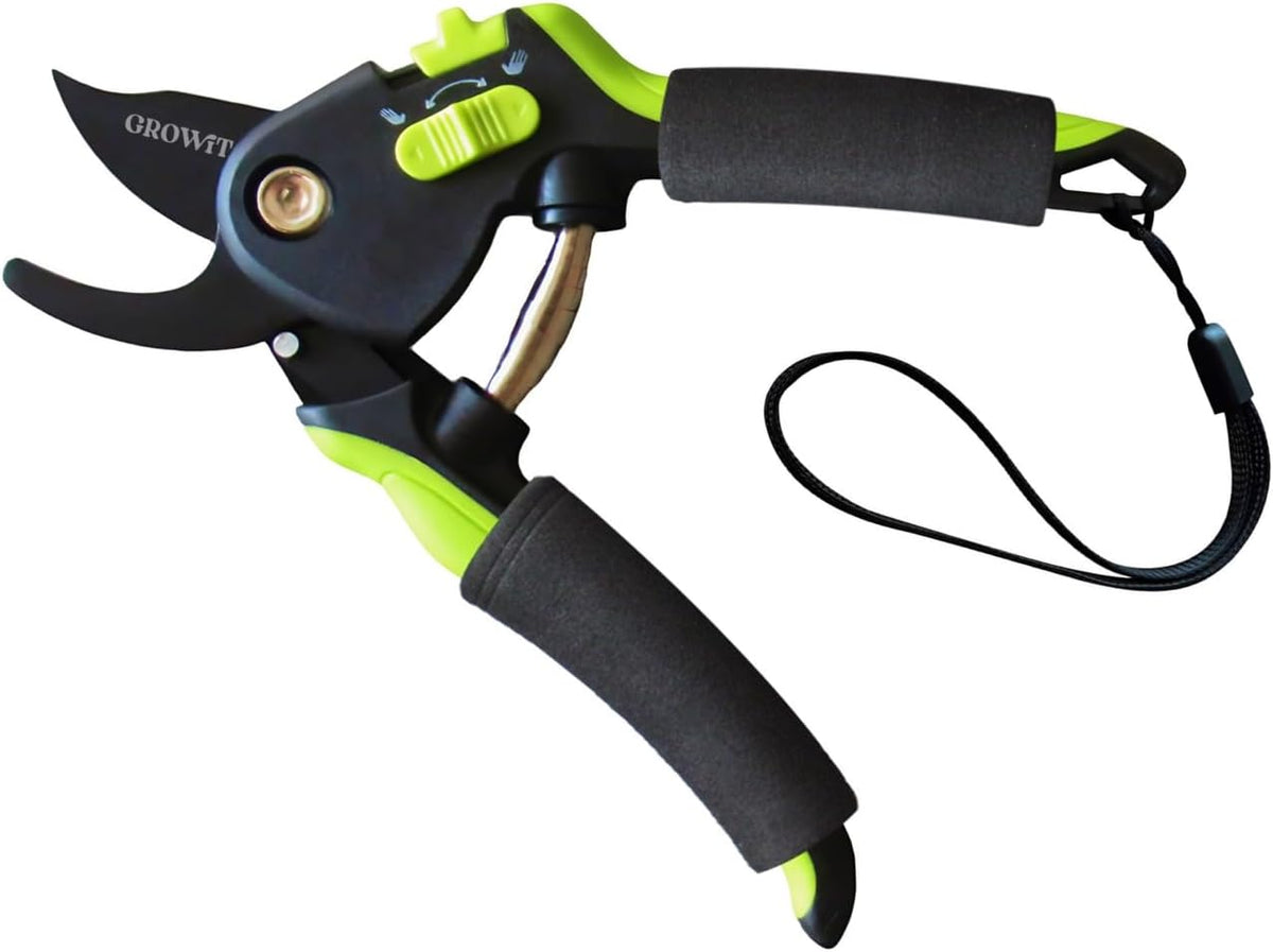 Soft Grip Pruning Shears for Weak & Arthritic Hands – Easy-Cut Garden Clippers with Comfort Handle Design