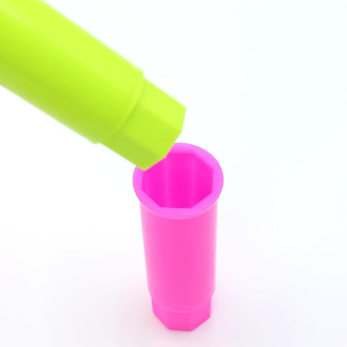 NACOCO Pet Standing Water Dispenser - Cat Dog Standing Bowl with Detachable Pole Automatically Feeding Water Height Adjustable(Green/Red/Yellow Adjustable Rods)