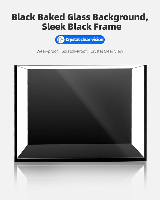 3 Gallon Clear Glass Fish Tank, Small Fish Tank Aquarium for Betta, Goldfish, Snail,Shrimp and Aquatic Planting