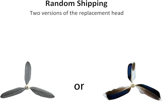 Spinning Feather Propeller Refills for Cat Wand Toy, Cat Toy Wand Attachment Replacement with Lobster Clasp (9-Pack)
