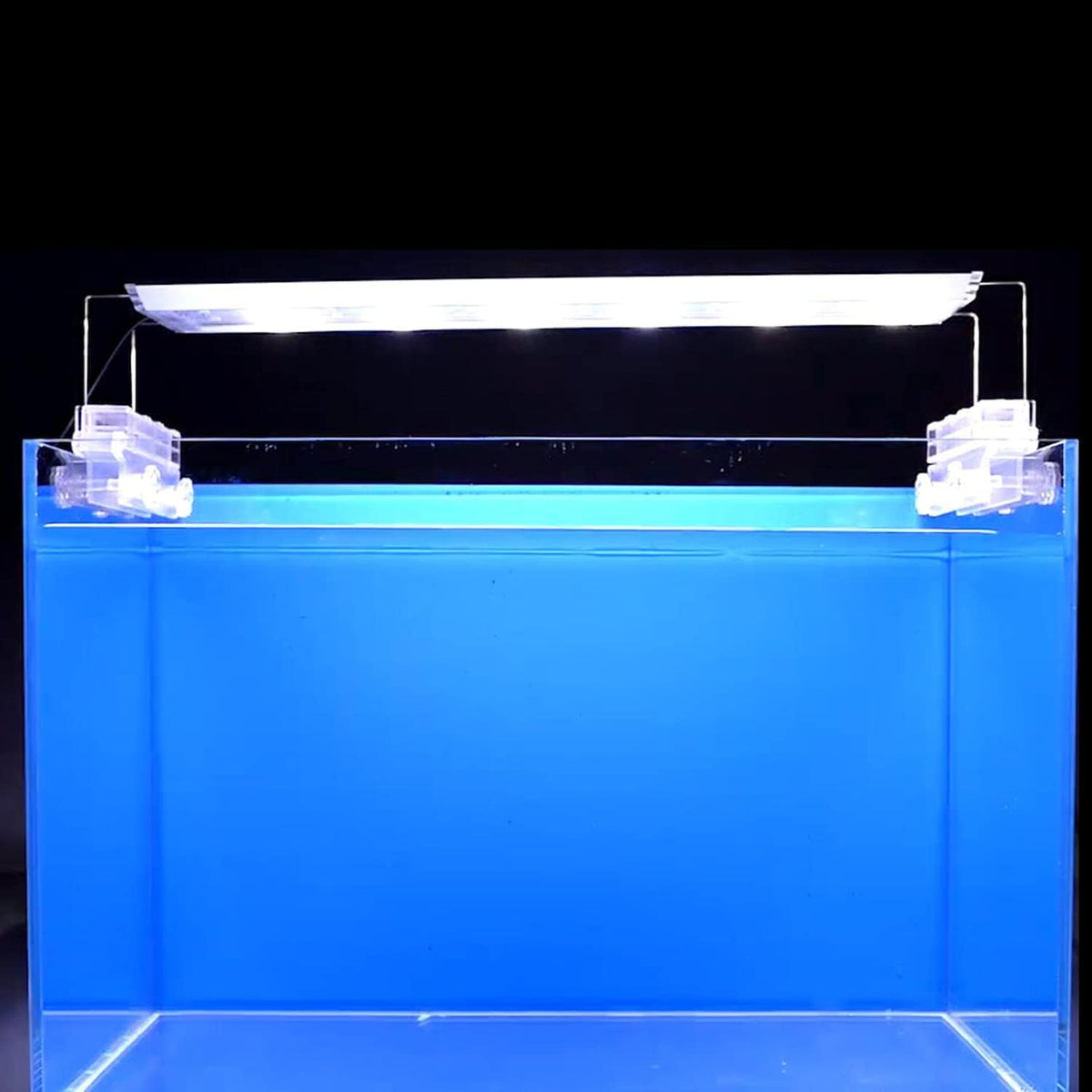 ELEBOX Aquarium Background Blue Black Fish Tank Background Picture 2 Sides Fish Backdrop for Aquarium Wallpaper 20" x 48"