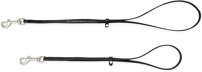 Jelly Pet Grooming Loop for Dogs, Fits Most Pet Grooming Tubs/Tables, Easy to Clean, Waterproof & Durable Noose Loop, Stronger Than Leather, Made in The USA (1/2'' x 24'', Black)