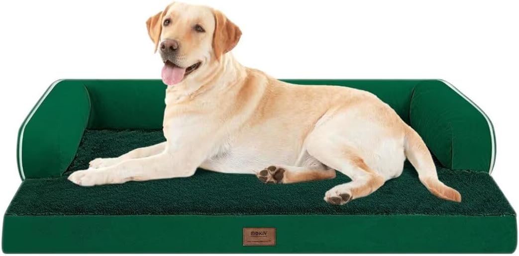 Large Dog Bed Orthopedic Washable: Beds Bolster - XL XLarge Big Dogs - Memory Foam - Ultra-Soft XXL Dog Crate Beds- Waterproof with Removable Cover