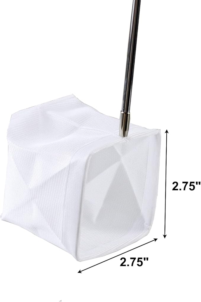 AQUANEAT Small Fish Tank Shrimp Net, Aquarium Debris Cleaning Tools, with Extendable Handle