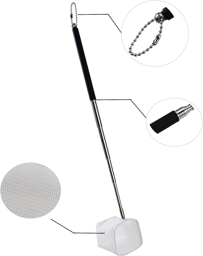 AQUANEAT Small Fish Tank Shrimp Net, Aquarium Debris Cleaning Tools, with Extendable Handle