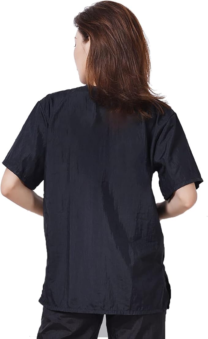 Gliitatu Dog Grooming Smock Barber Jackets for Women Men Professional Pet Groomer Smock Cosmetologist Barber Smock (M)