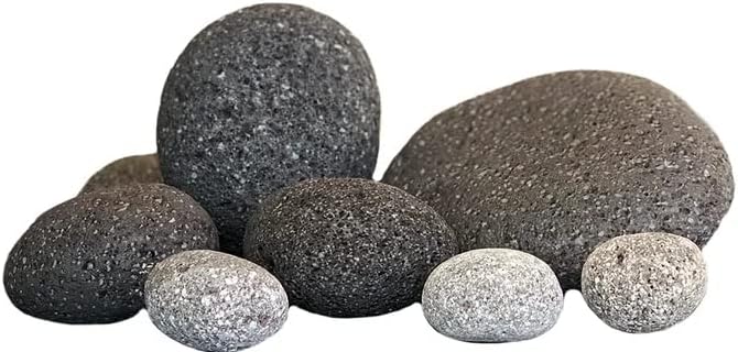 LANDEN Taiji Stone Natural Rocks(18lbs, 2~9 inches,6pcs) for Aquascape and Bonsai, Aquarium, Paludarium, Fish Tank Decoration Rocks, Landscaping Model Stone