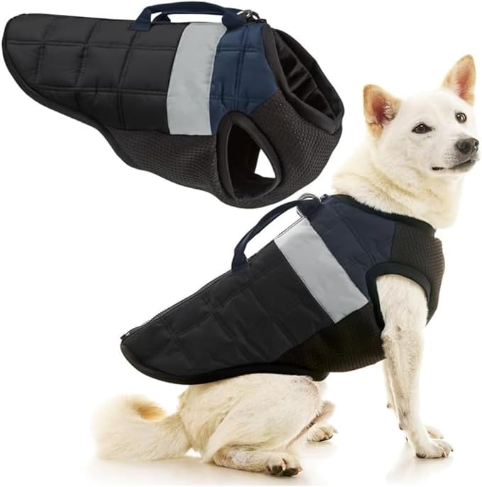 Gooby Bomber Vest Lift Dog Harness - Black, Large