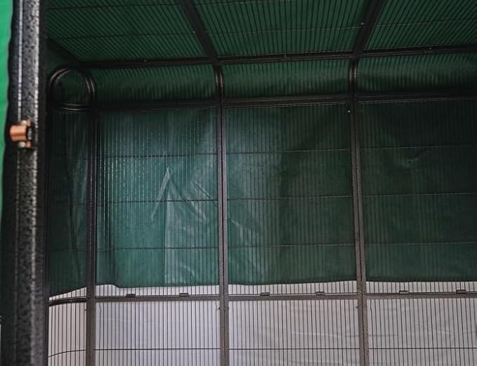 SENY Waterproof Night Cover for Large Walk-in Bird Aviary Cage. (Green Cover Only)