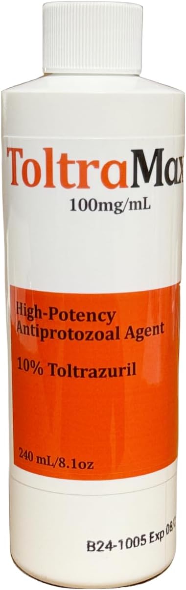 Toltrazuril 10.0% for Horses, Dogs, Cats, 240mL/8.1 Ounce, for Non-Food Chain Animals