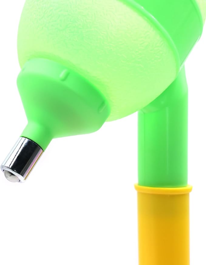 NACOCO Pet Standing Water Dispenser - Cat Dog Standing Detachable Pole Automatically Feeding Water Height Adjustable(Green/Red/Yellow Adjustable Rods, Green Water Tap)