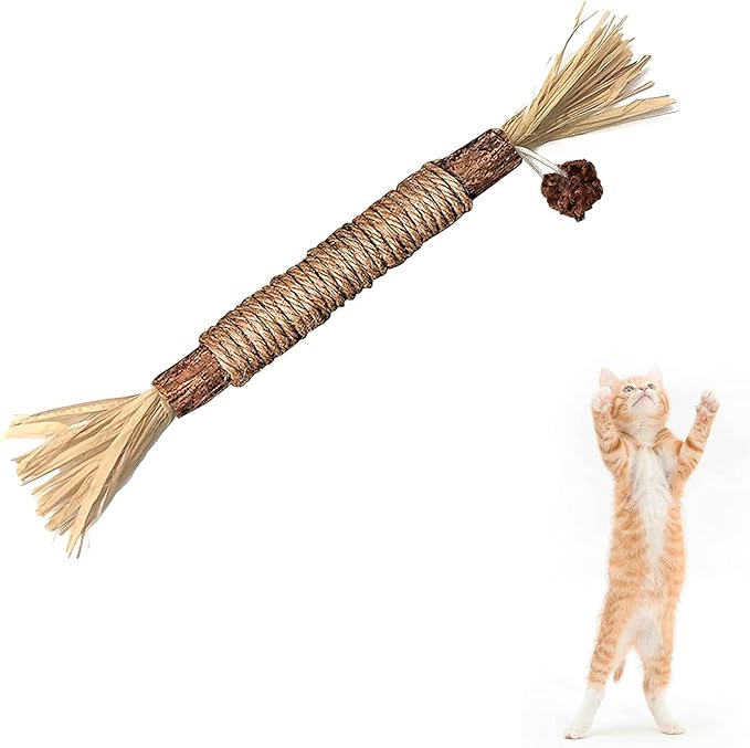 BAWAN Catnip Toys‖ Silvervine for Cats: Cute Cat & Kitten Toys for Indoor Cats Interactive‖ Cat & Kitten Teething Chew Toys for Aggressive Chewers‖ Silvervine Sticks Cat Dental Toy (1PCS)