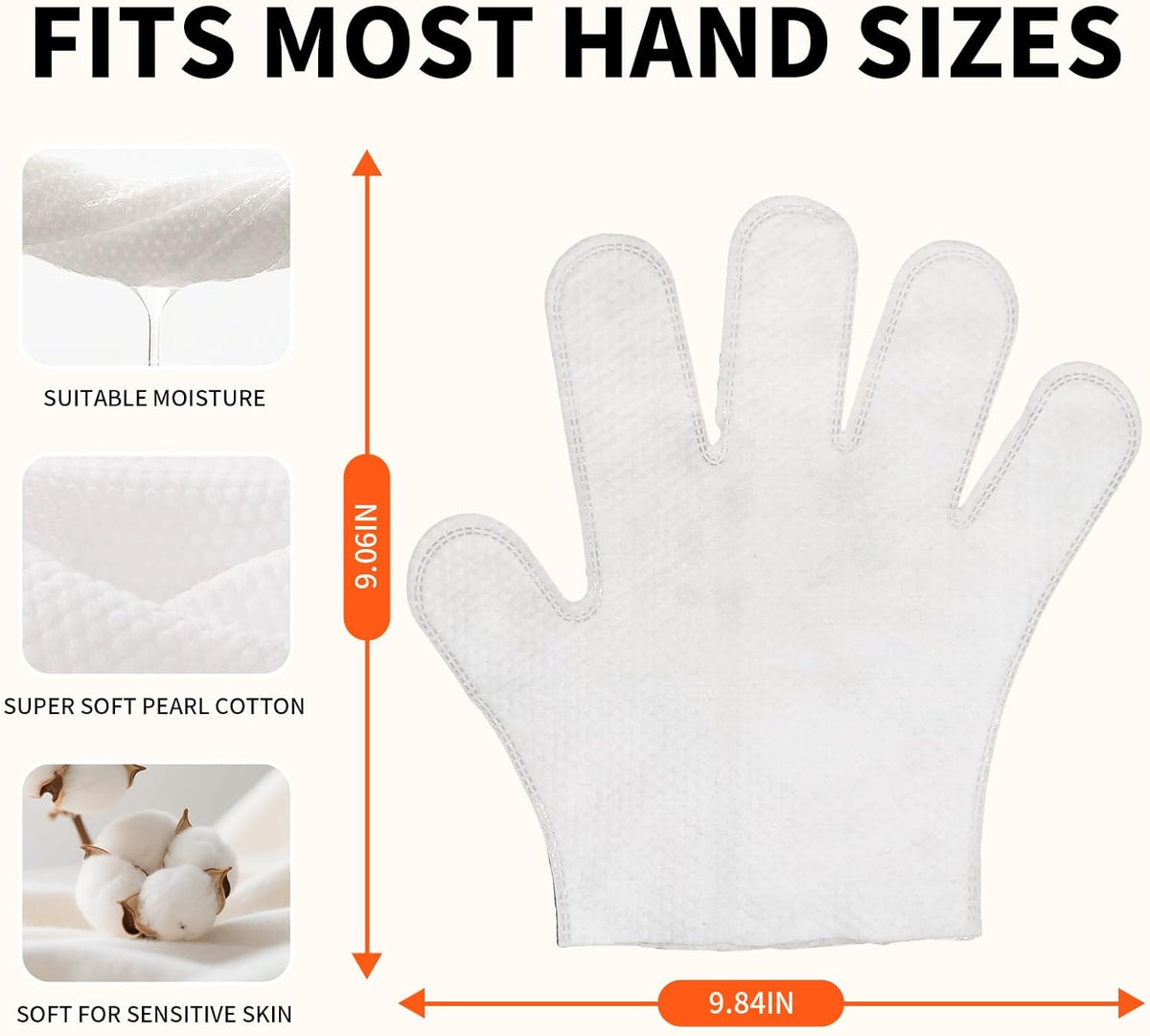 Pet Glove Wipes for Dogs and Cats, Cleaning & Deodorizing Grooming Gloves for Daily Care and Traveling, Dog Wipes Washing Gloves Rinse Free, 18 PCS