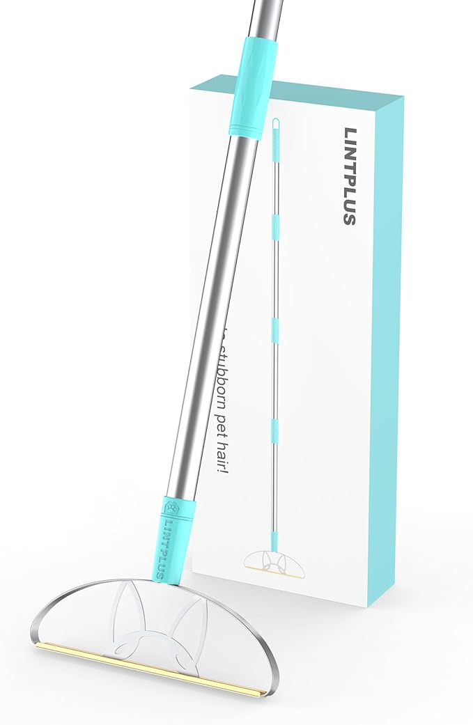 63“Ultra Long Carpet Rake by LINTPLUS-Heavy Duty Carpet Scraper & Pet Hair Remover for Deep Cleaning, Efficient Dog Hair Remover for Carpets,Rugs,Furniture-Durable Carpet Rake for Home Use