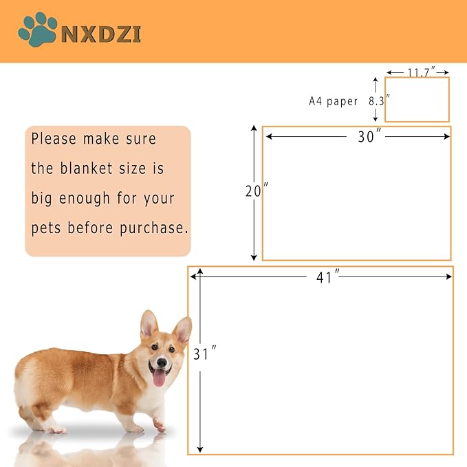 Dog Blankets for Medium Large Dogs Washable, 3 Pack Pet Blanket Washable 41" x 31", Fuzzy Soft Puppy Throw Cover for Kennel Crate Bed