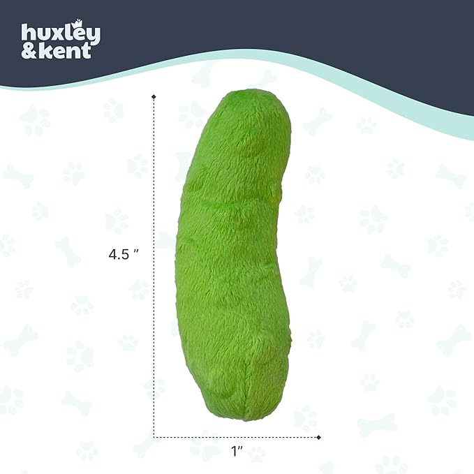 Huxley & Kent Plush Cat Toy - Interactive Catnip Toy for Cats & Kittens - Soft with Crinkle & Catnip - Fun Indoor Play - Pickle