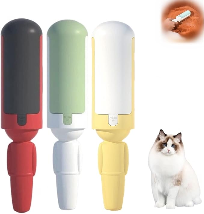 2023 New Pet Hair Remover Roller, Pet Hair Remover, Reusable Pet Hair Remover, Washable Dog/Cat Hair Remover, Fur Remover, Pet Hair Remover for Couch, Best Pet Hair Remover for Furniture (C1-3PCS)