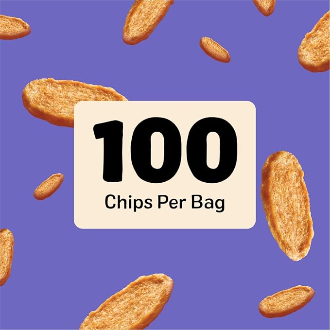 Three Dog Bakery Bark’N Crunch! Chicken Chips, Crunchy Treats for Dogs, Single Ingredient, High Protein Snacks, No Artificial Flavors or Colors, Made in The USA, 8 oz.