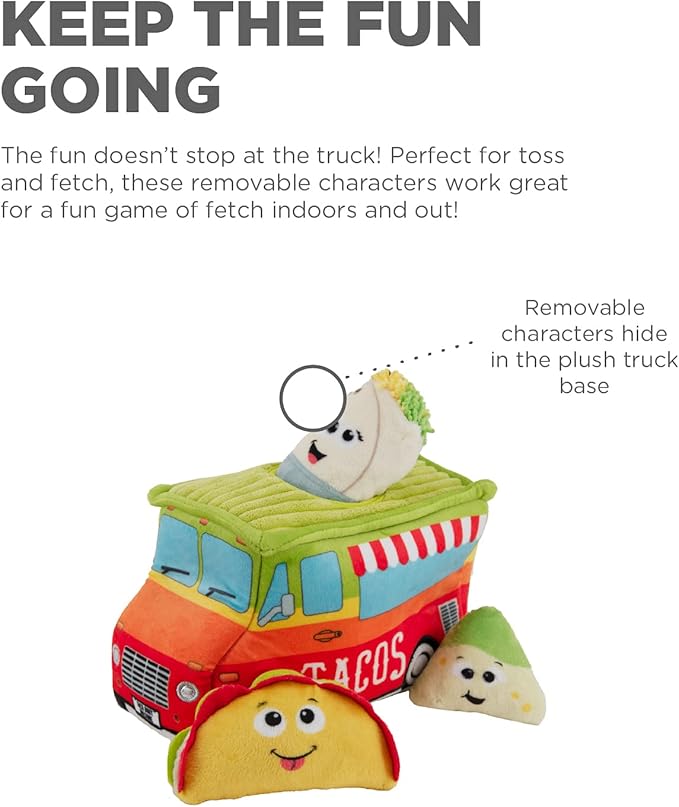 Outward Hound Hide A Taco Plush Dog Toy Puzzle