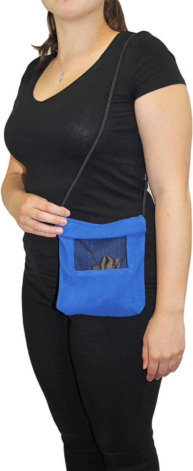 Exotic Nutrition Economy Carry Bonding Pouch (Black) - for Sugar Gliders, Squirrels, Marmosets, Hamsters, Rodents, Rats, Reptiles, & Other Small Pets