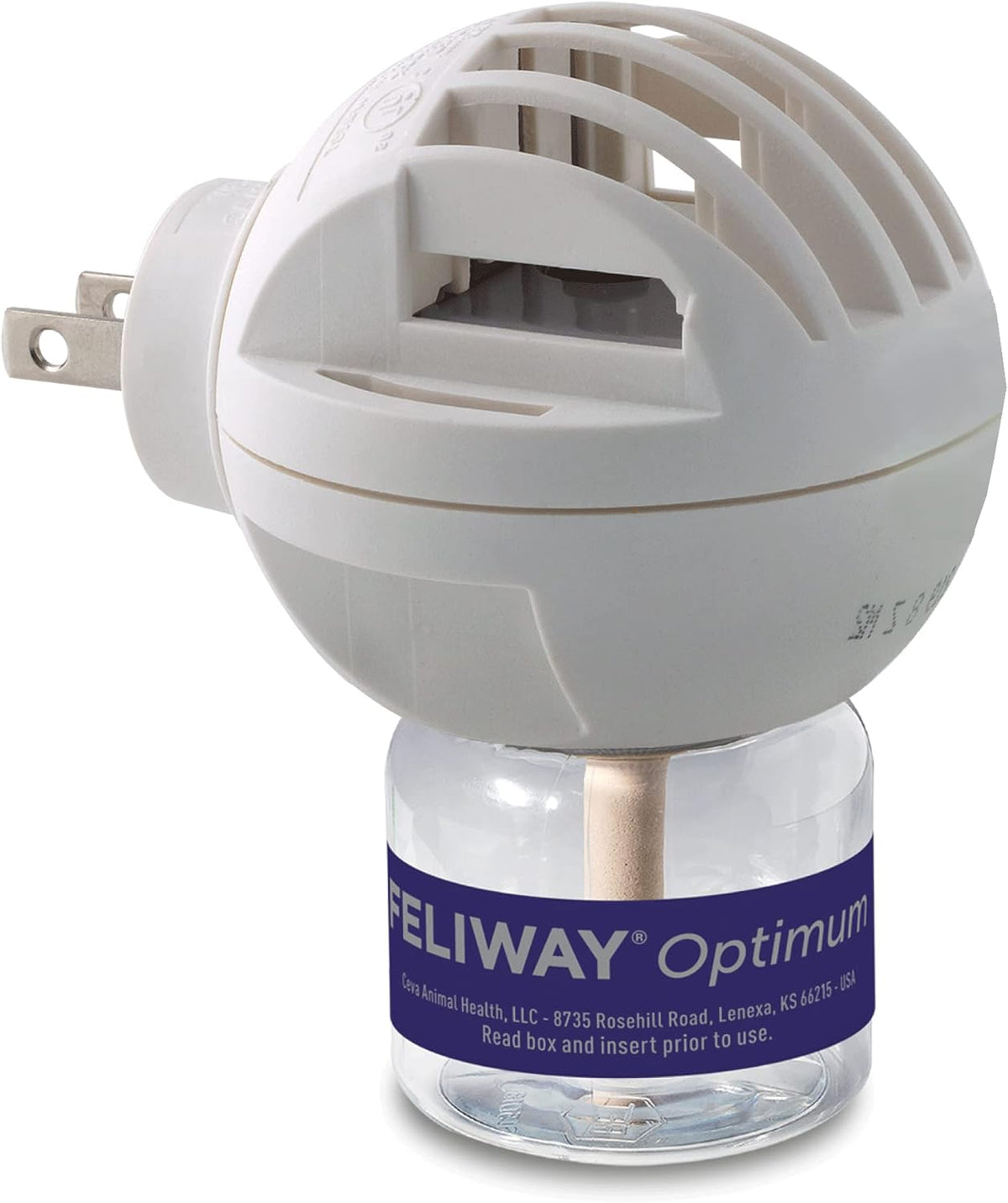 FELIWAY® Optimum 30 Day Cat Calming Plug In Pheromone Diffuser Starter Kit, 48ml - Helps Reduce Common Signs of Stress in Cats & Kittens, Enhanced Calming