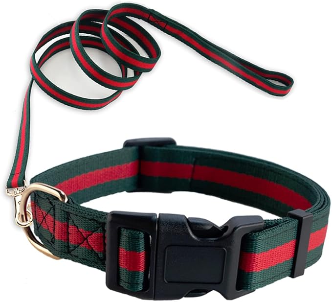 Premium Dog Collar and Leash,Safety and Durable Pet Collars Leashes,Luxury Fashion Dog Collar Gift Set for Puppy Small Dogs