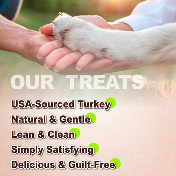Afreschi Soft Turkey Tendon Strip 3.5 oz, Dog Treats for Soft Series, All Natural Human Grade Dog Treat, Suitable for Training chew, USA-Sourced Turkey Tendon, Rawhide Alternative, Soft Stick